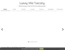 Tablet Screenshot of luxuryvillatuscany.com